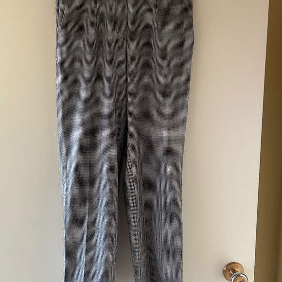 Babaton Cohen Mid-Rise Houndstooth Cropped Pant - Picture 1 of 7